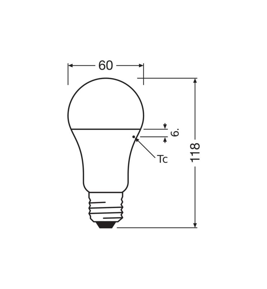 OSRAM - Lampe Star SMD, 10W, E28 Blanc chaud (WW)
