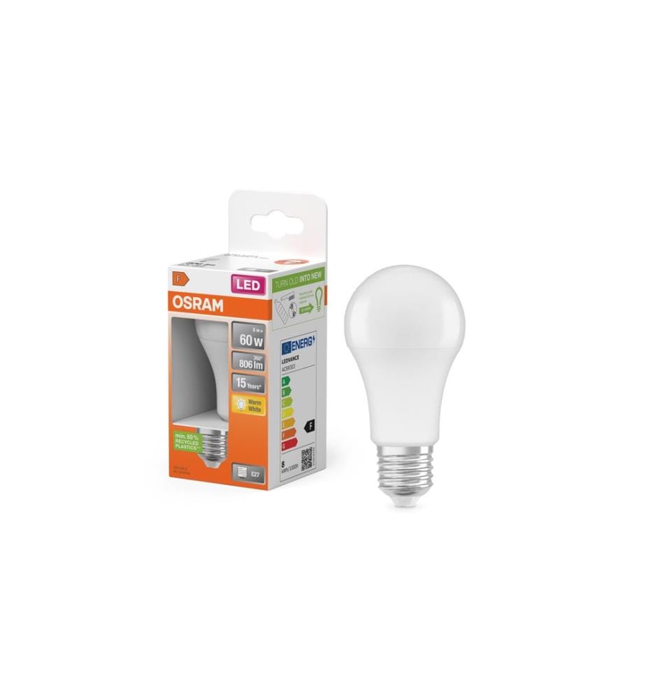 OSRAM - Lampe Star SMD, 8.5W, E27 Blanc chaud (WW)
