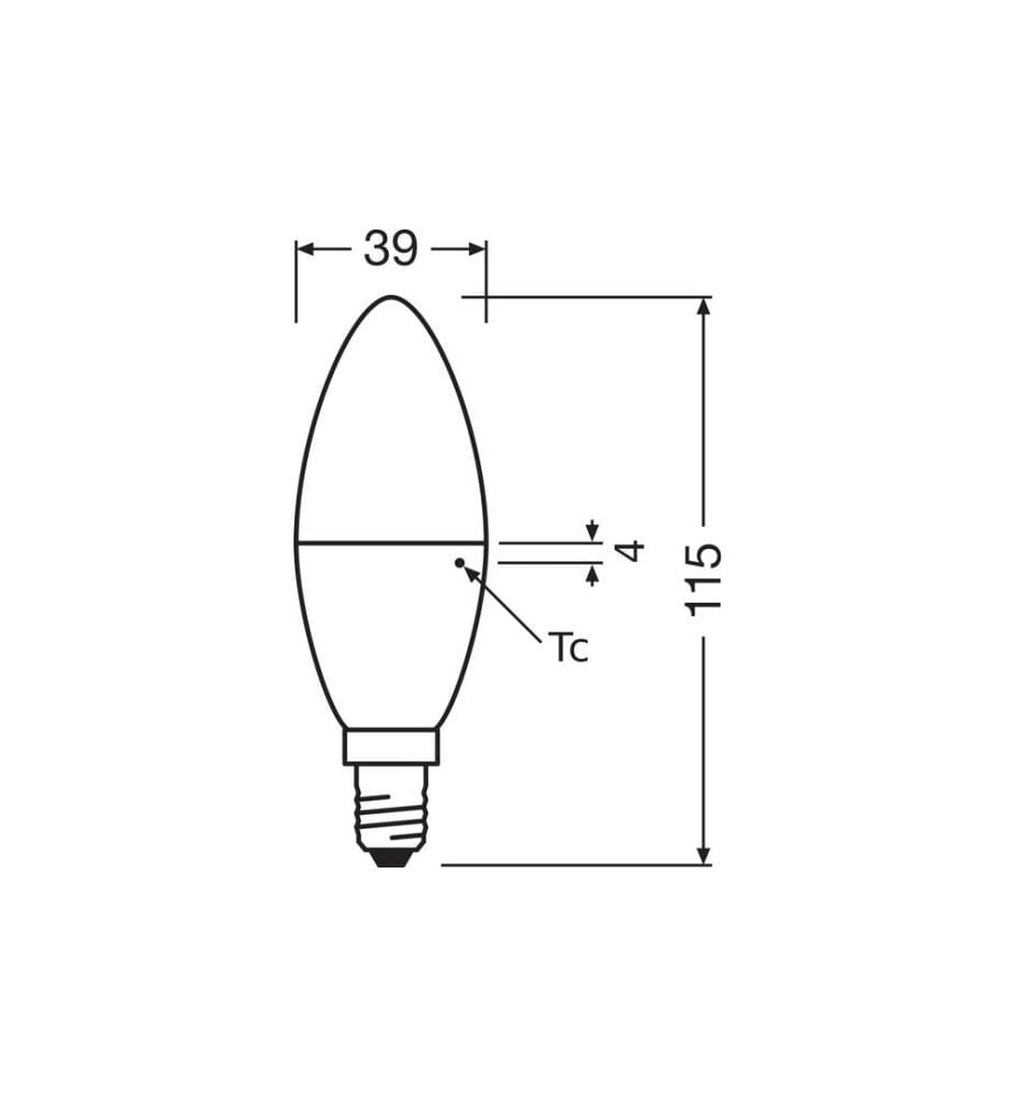 OSRAM - Lampe Star SMD, 7.5W, E14 Warmweiss (WW)
