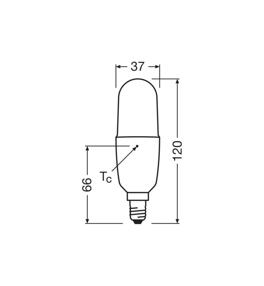 OSRAM - Lampe Star CL Stick, 10W, E14 Blanc neutre (NW)