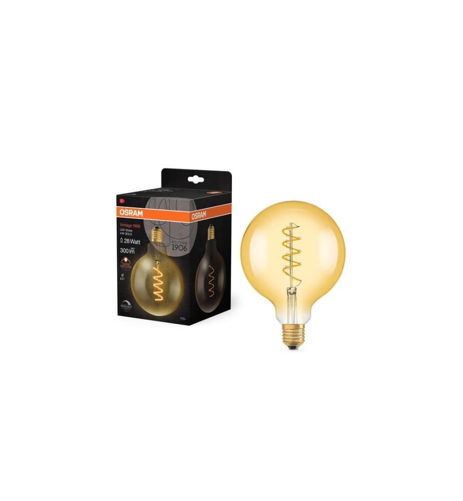 OSRAM - Lampe Vintage 1906 Globe, 4.5W, E27 Blanc chaud (WW)