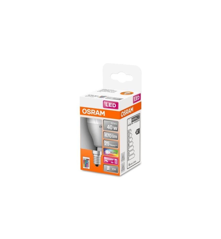 OSRAM - Lampe Star, 5.5W, E14, RGBW Blanc chaud (WW)