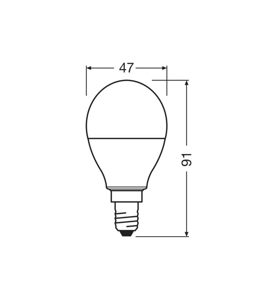 OSRAM - Lampe Star, 5.5W, E14, RGBW Blanc chaud (WW)