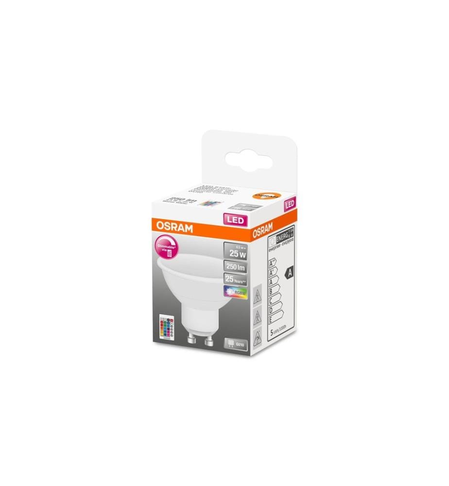 OSRAM - Lampe Star PAR16, 120°, 4.5W, GU10, RGBW Blanc chaud (WW)