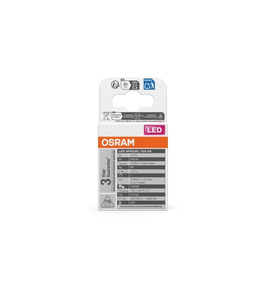 OSRAM - Lampe Star Special 25, 2.8W, E14 Blanc chaud (WW)