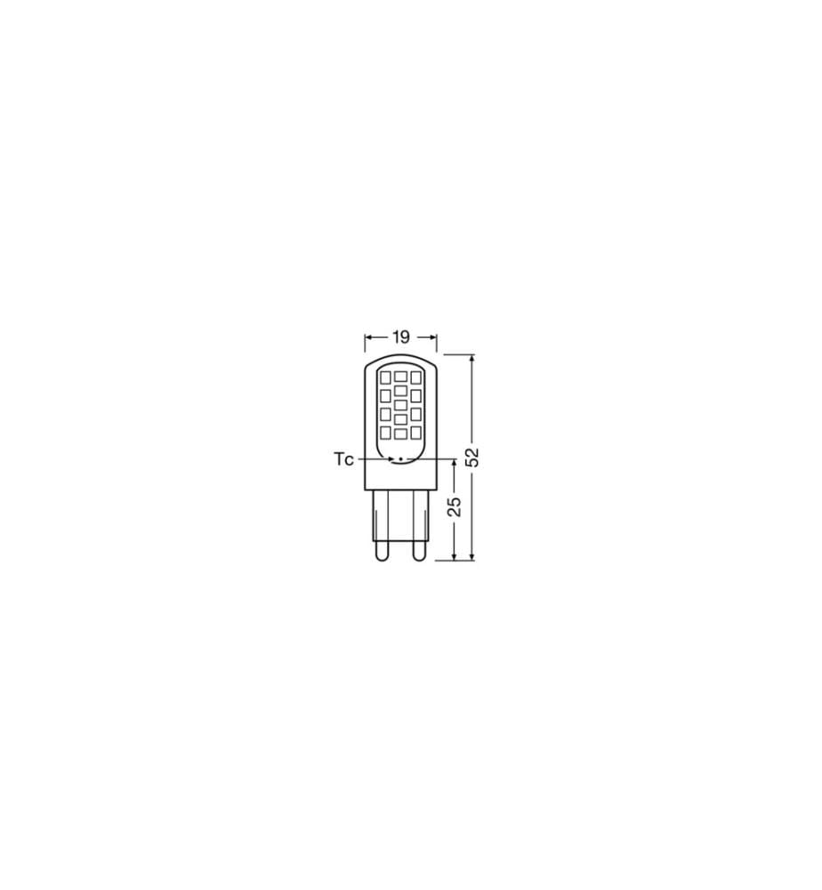 OSRAM - Lampe Star Pin 40, 3.8W, G9 Warmweiss (WW)