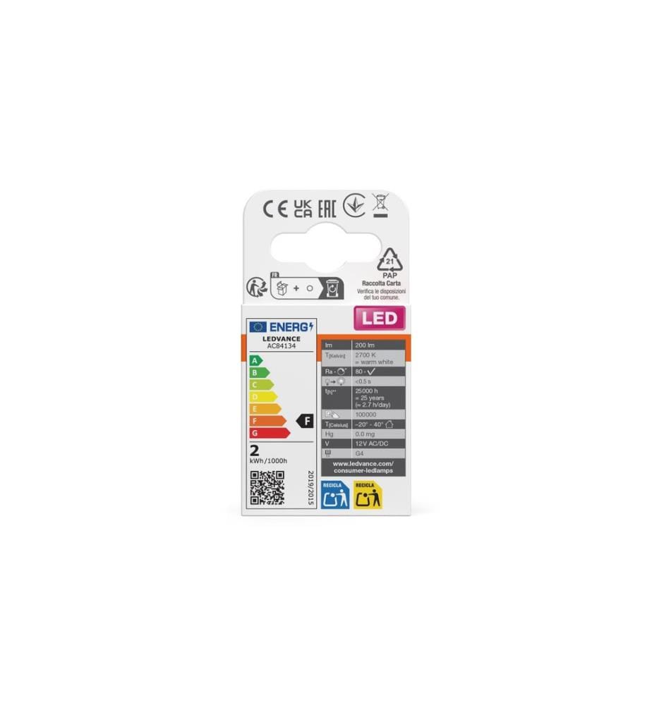 OSRAM - Lampe Superstar Pin 20, 2W, G4 Blanc chaud (WW)