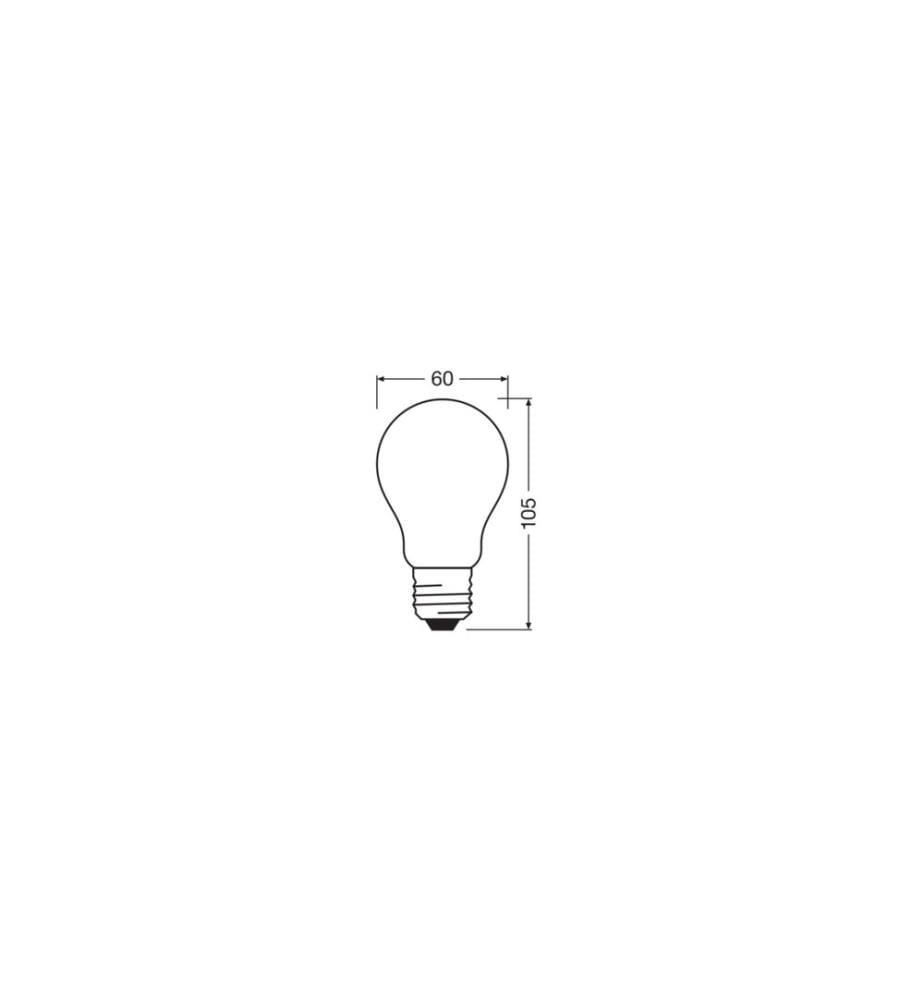 OSRAM - Lampe Clas A 40, 2.5W, E27, Blanc chaud (WW)