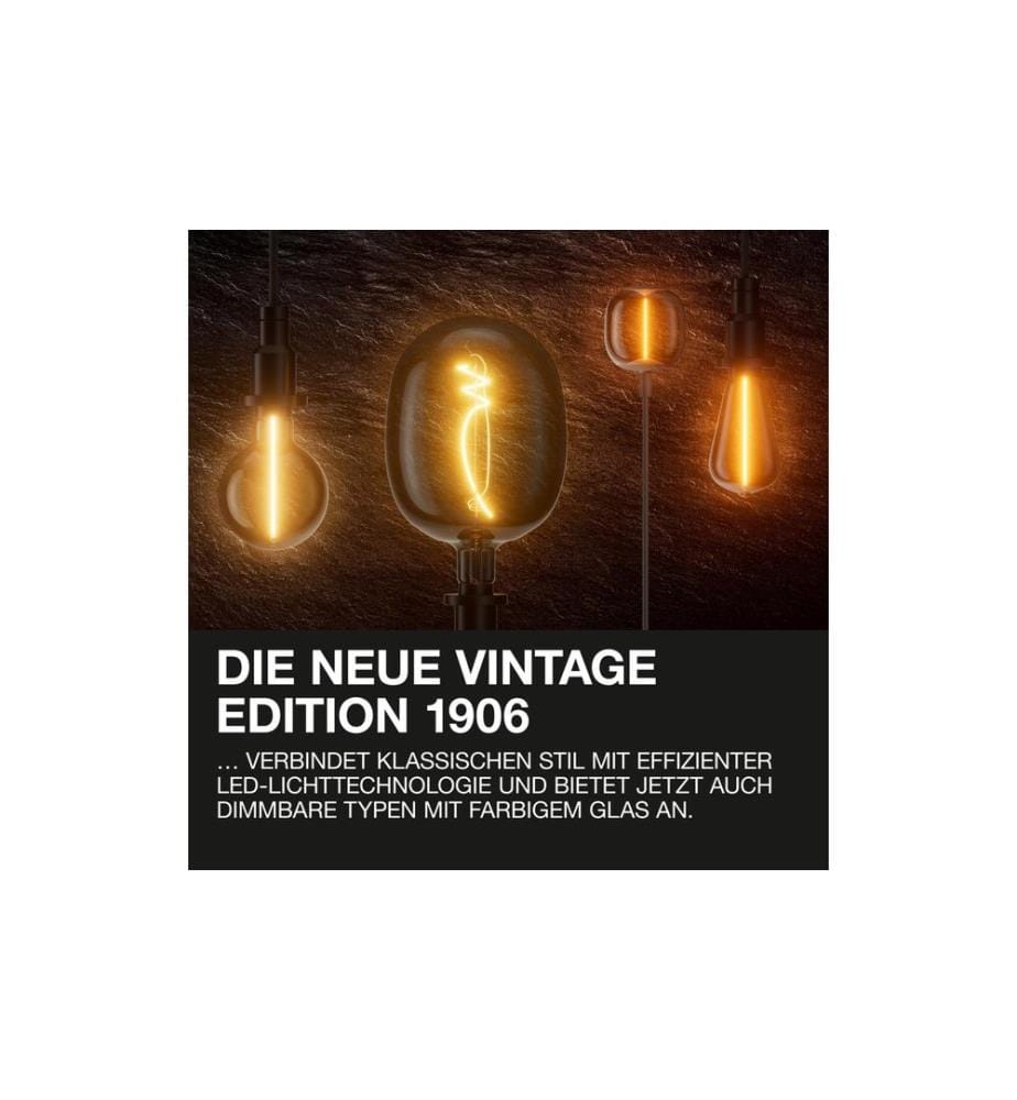 OSRAM - Lampe Vintage 1906 Classic A 10, 3.4W, E27, Blanc chaud (WW)