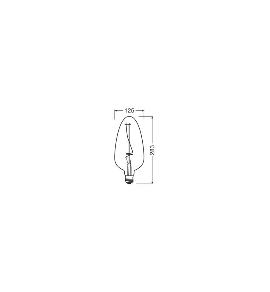 OSRAM - Lampe Vintage 1906 CLA125, 4W, E27, Warmweiss (WW)