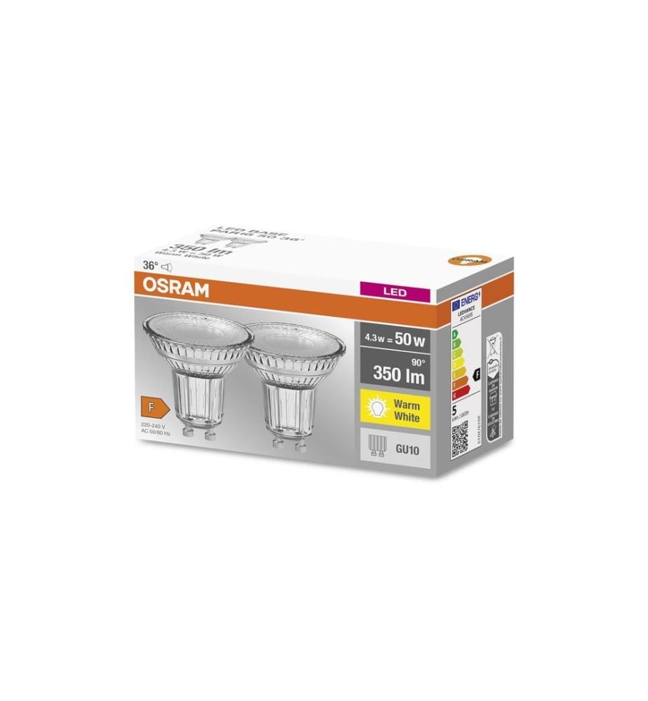 OSRAM - Lampe LED BASE PAR16 4.3W, GU10, Warmweiss (WW)
