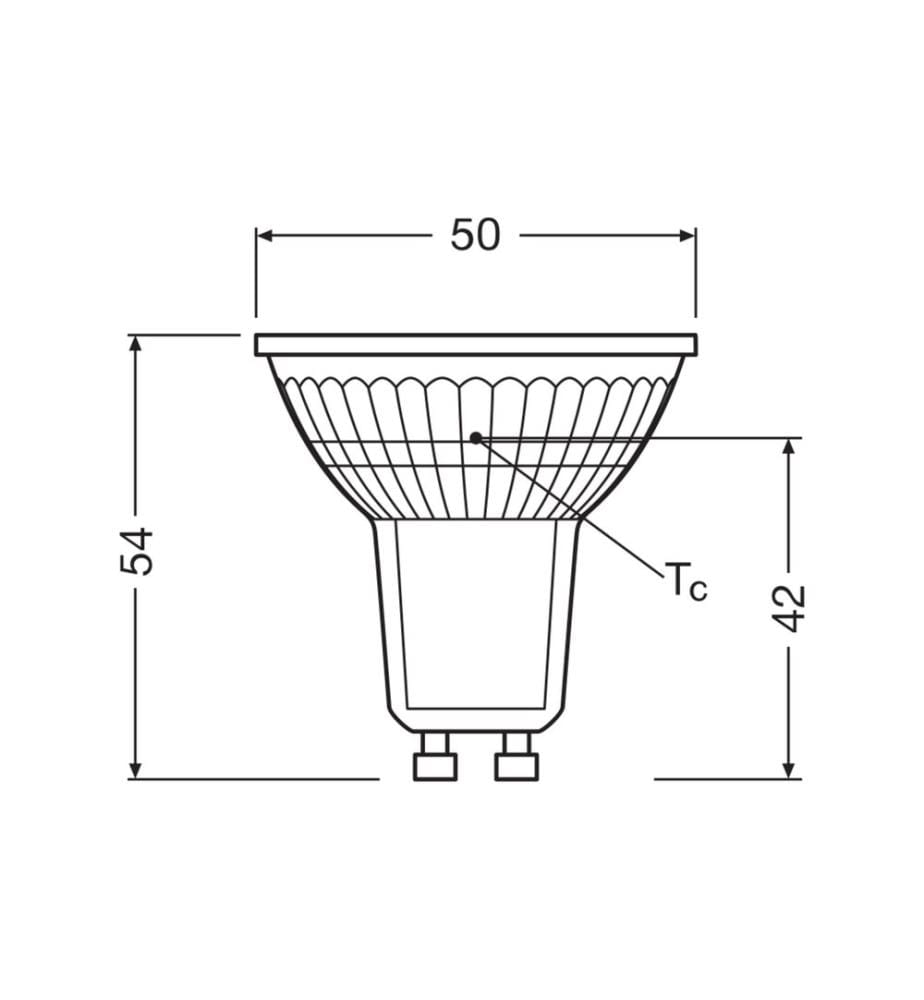OSRAM - Lampe LED BASE PAR16 4.3W, GU10, Warmweiss (WW)