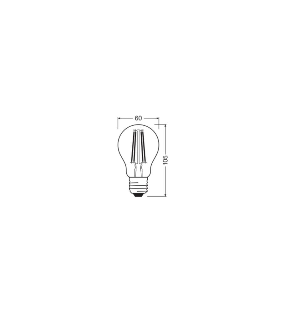 OSRAM - Lampe LED VALUE CLASSIC A 6.5W, E27, Blanc neutre (NW)