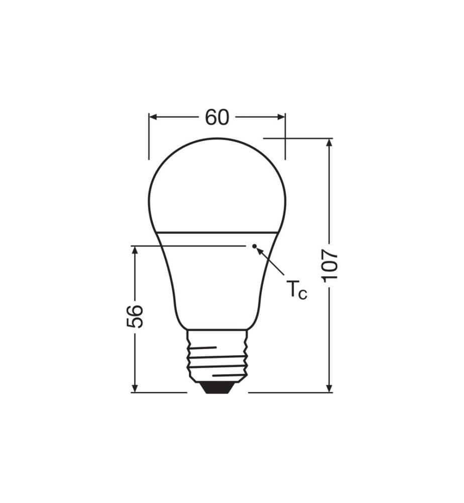 OSRAM - Lampe LED VALUE CLASSIC A 4.9W, E27, Blanc neutre (NW)