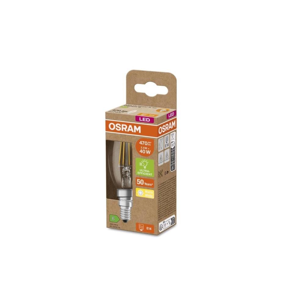 OSRAM - Lampe Ultra Efficient LED CLB40 Warmweiss (WW)