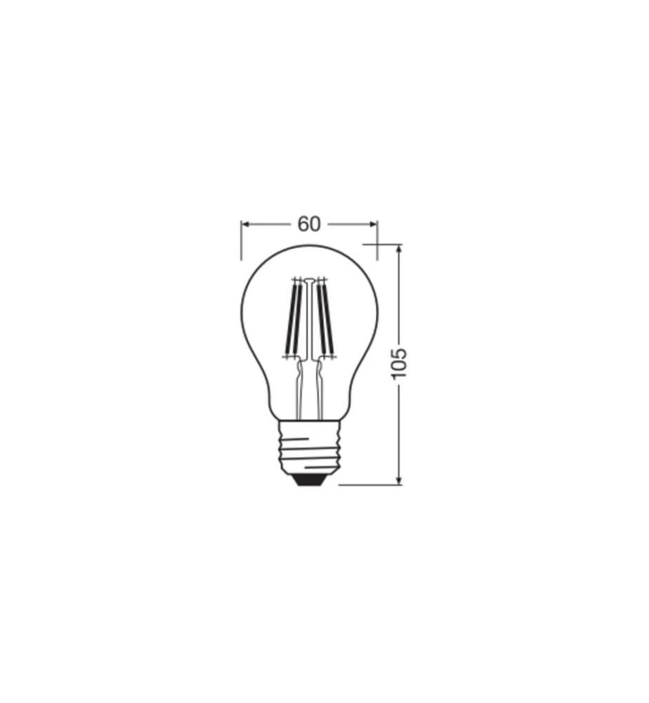 OSRAM - Lampe LED STAR FILAMENT 4 W Blanc chaud (WW)
