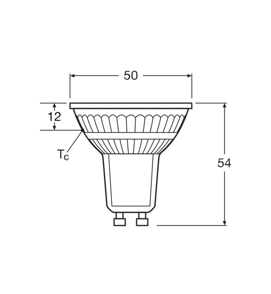 OSRAM - Lampe LED STAR PAR16 50 4.3 W,827 GU10 Warmweiss (WW)