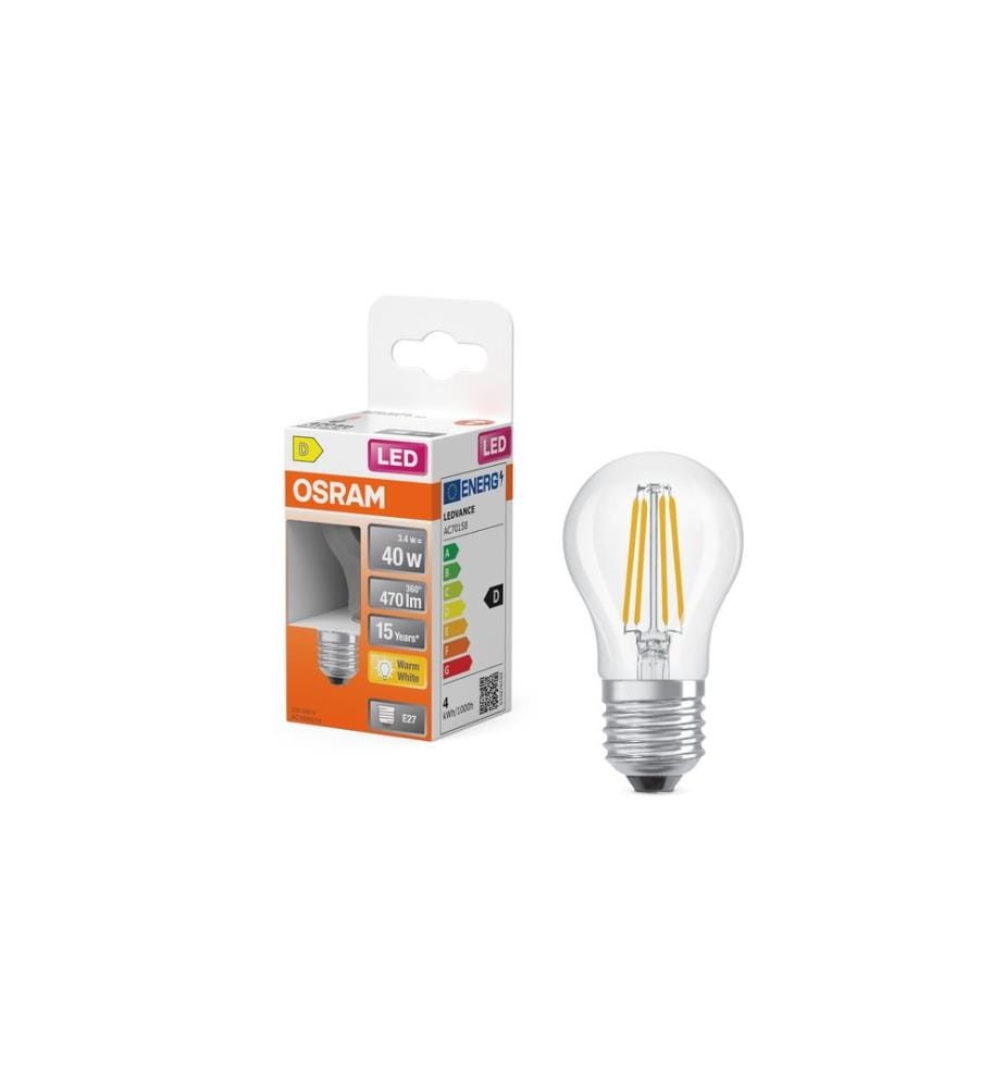 OSRAM - Lampe LED star filame 3.4W Blanc chaud (WW)