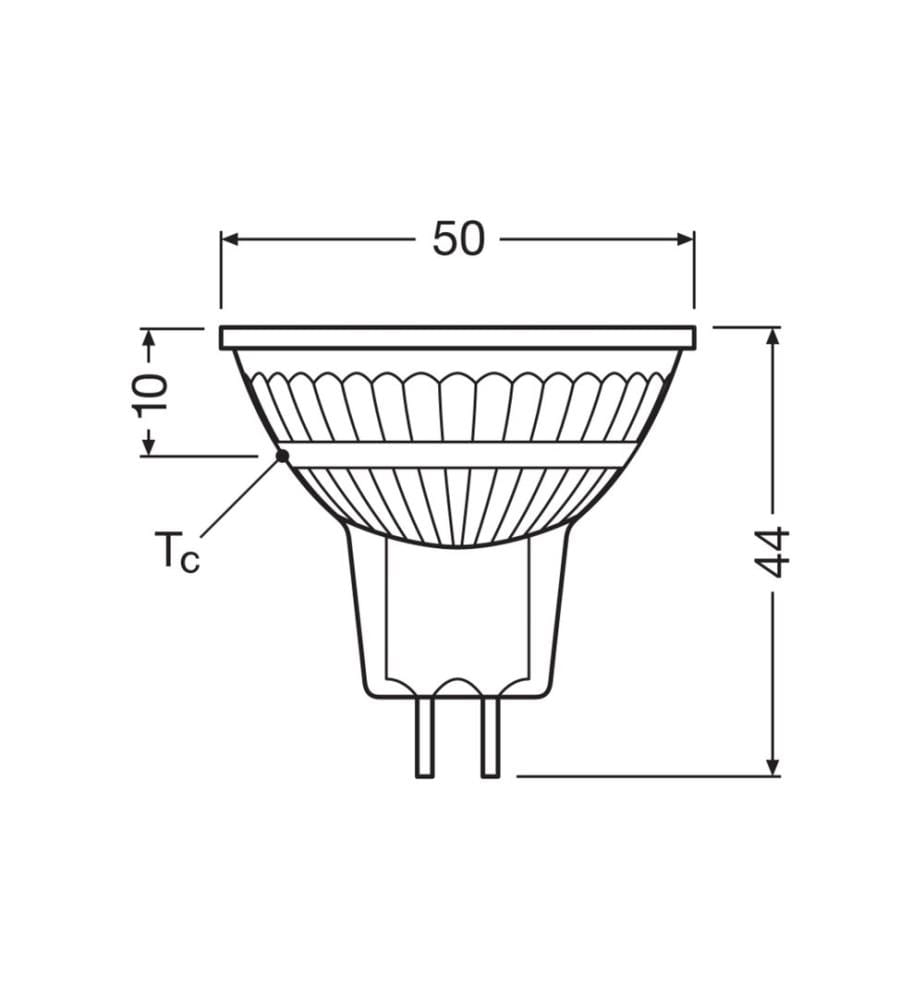 OSRAM - Lampe LED SUPERSTAR MR16 3.4W Blanc froid/blanc lumière du jour (KW)