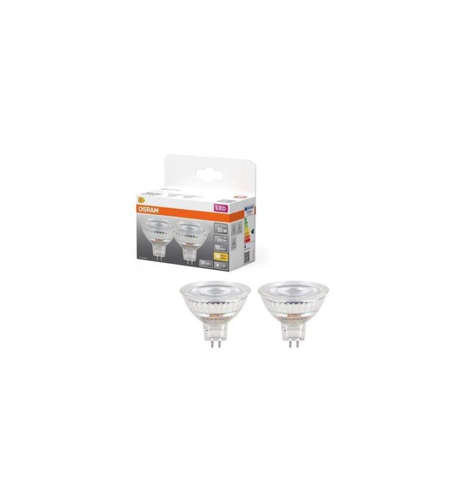 OSRAM - Lampe LED STAR MR16 3.4W Blanc chaud (WW)