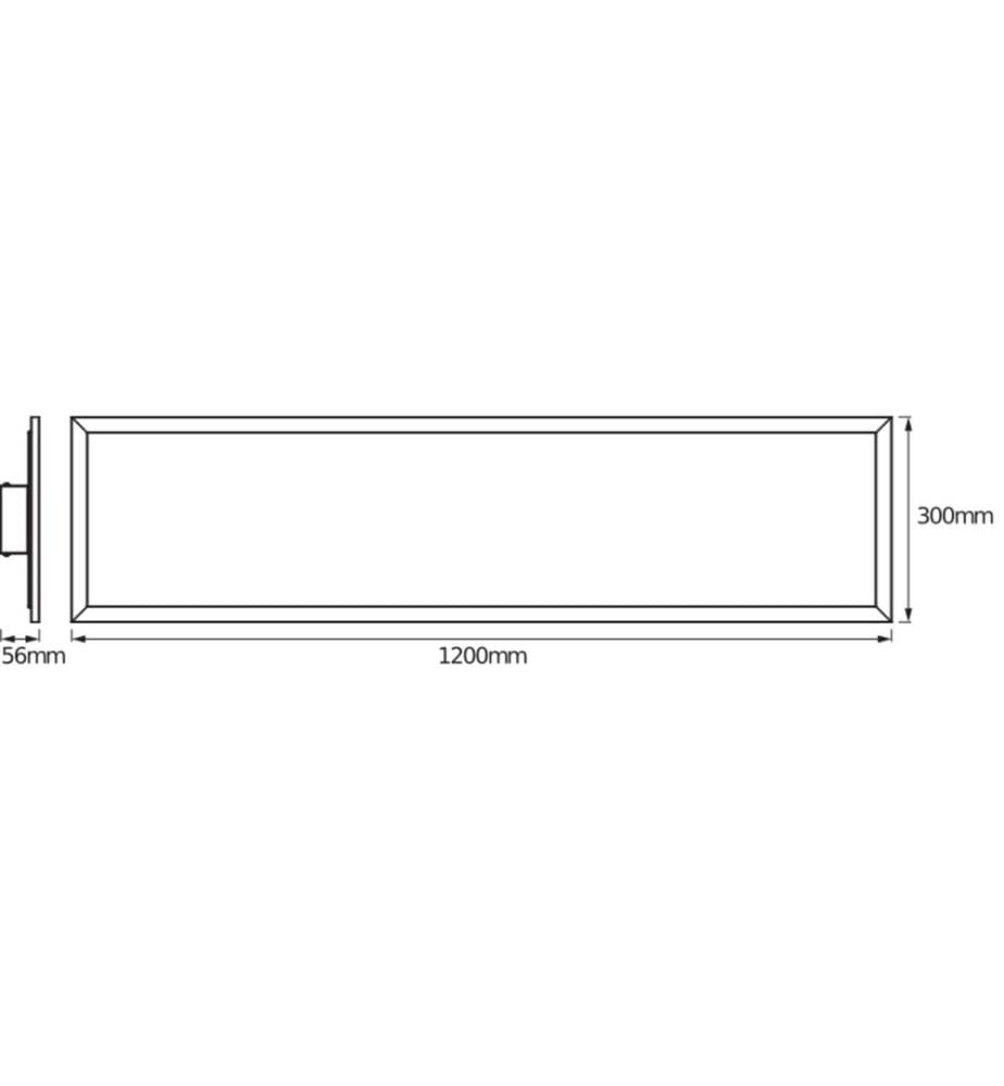 OSRAM - Panneau à LED 1200 x 300 mm, 36 W, 3000 lm, 3000 K, RGBW