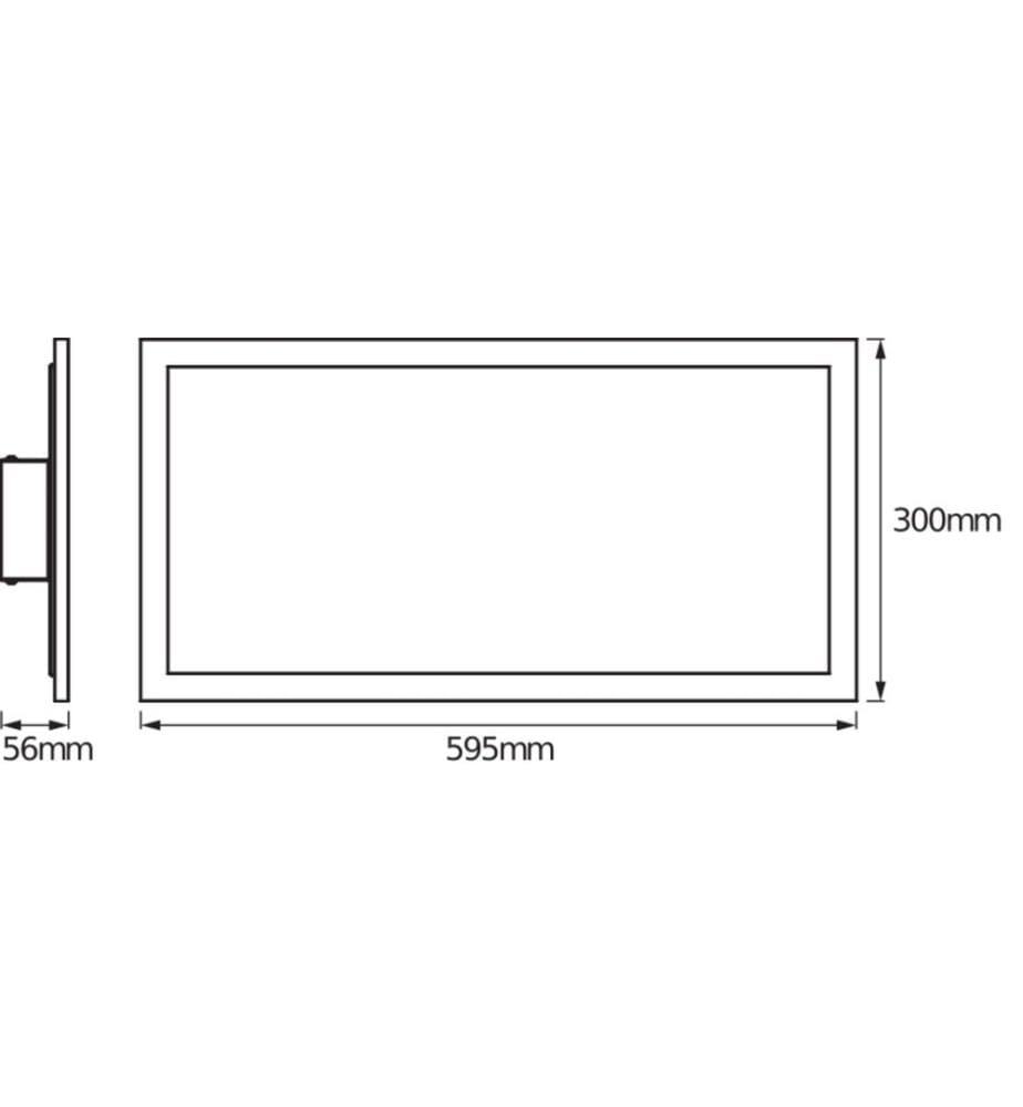OSRAM - Panneau à LED 600 x 300 mm, 22 W, 1600 lm, 3000-6500 K, blanc