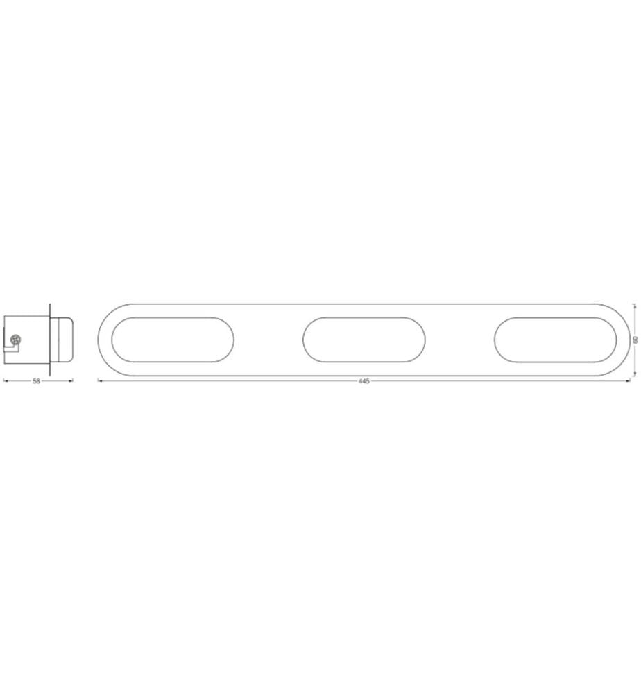 OSRAM - Lampe de salle de bains SMART+ Matter Orbis Wall Duplo 450 mm, TW