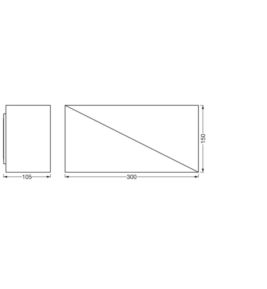OSRAM - Lampe murale SMART+ MATTER Wall Swan 300 x 150 mm TW