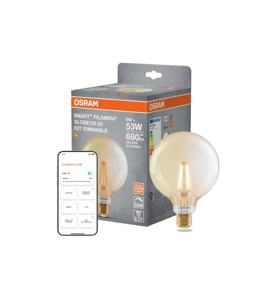 OSRAM - Ampoule Globe 55D SMART+ WIFI, E27, 6 W, WW