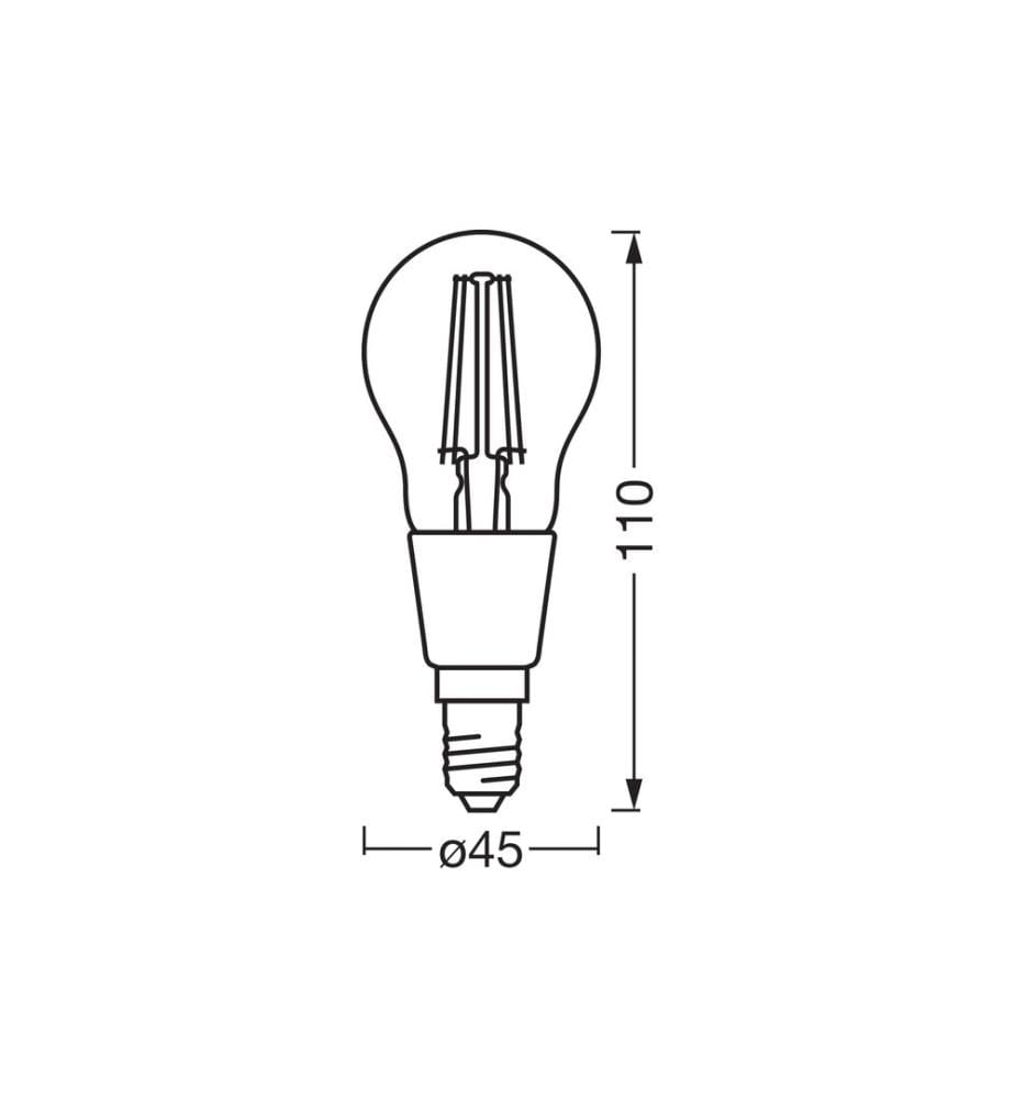 OSRAM - Ampoule P40D SMART+ WiFi, E14, 4 W, WW
