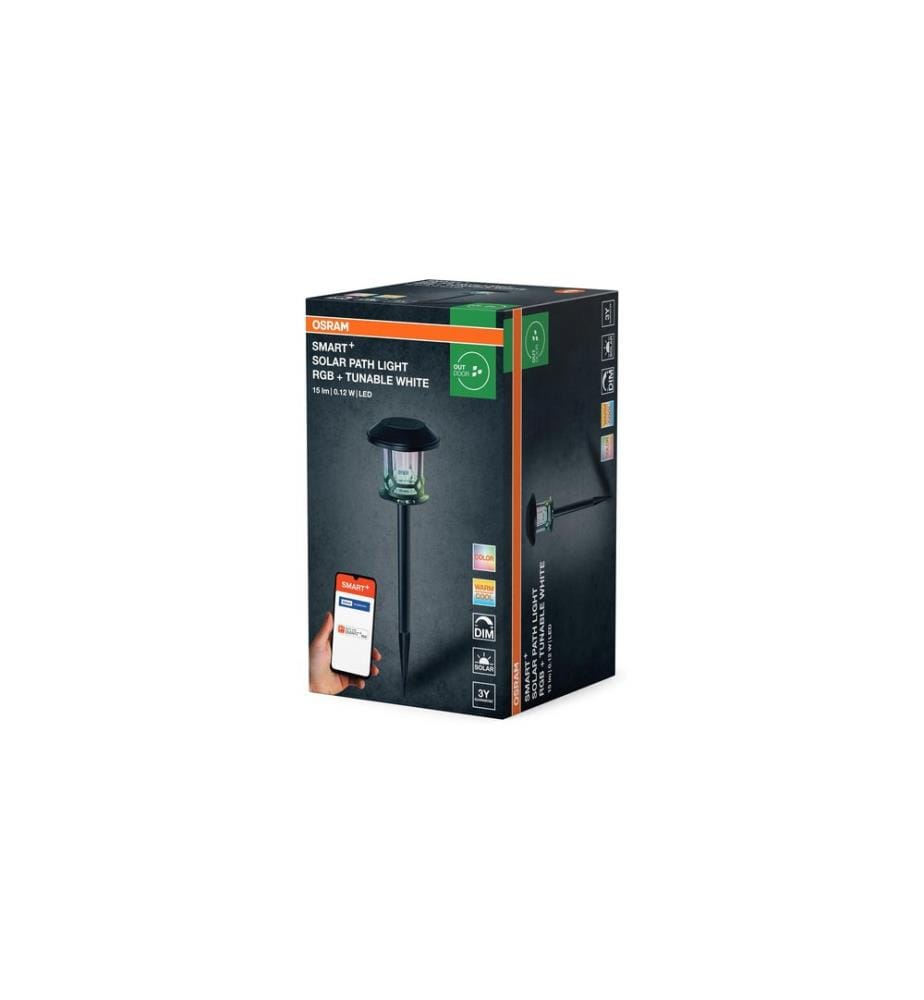OSRAM - Spot de jardin plein air SMART+ Piquet de terre solaire RGB + W