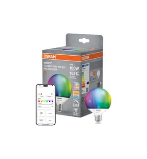 OSRAM Ampoule Globe 95 SMART+ WIFI, E27, 14 W, RGBW