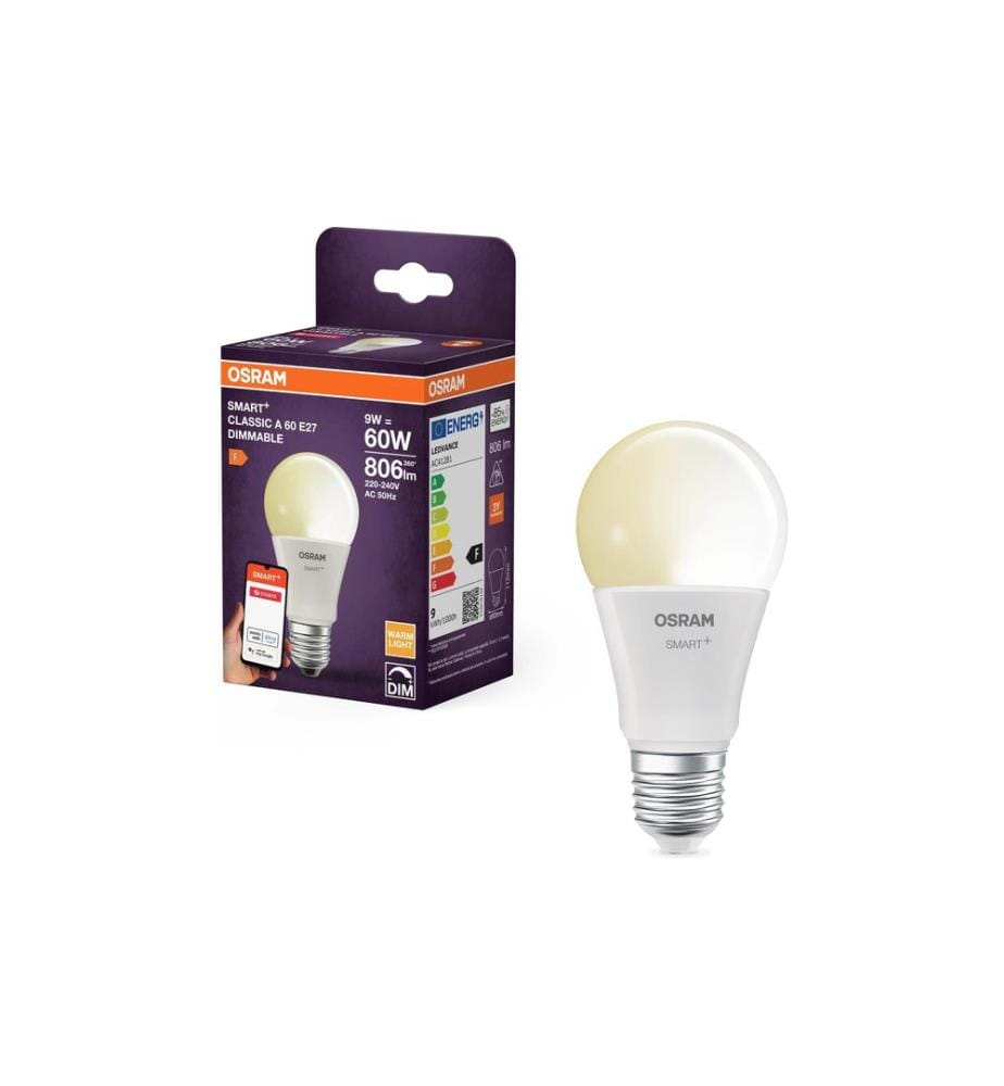 OSRAM Ampoule A60 SMART+ ZigBee, E27, 9 W, WW