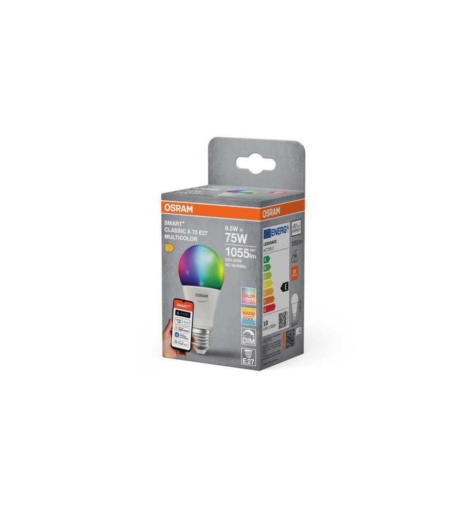 OSRAM Ampoule A75 SMART+ MATTER E27, 9.5 W, RGBW