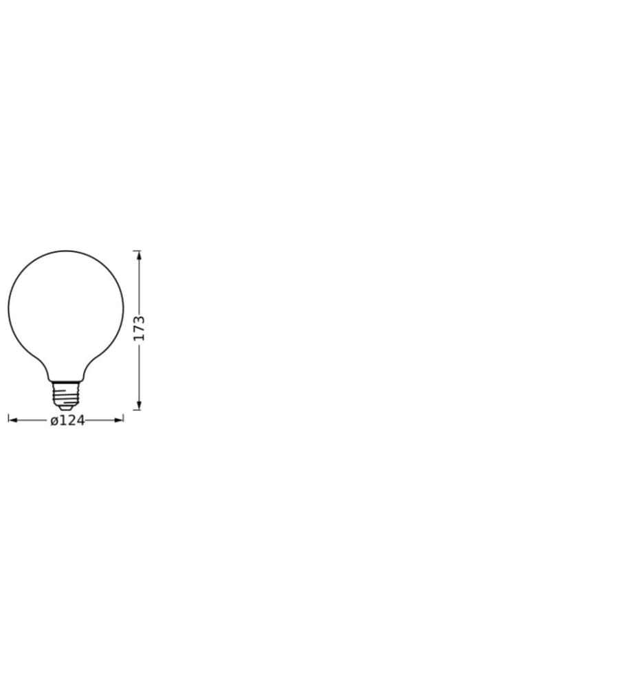OSRAM Ampoule SMART+ MATTER Globe 125 40, E27, 4.8 W, RGBW