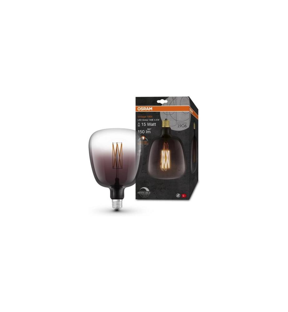 OSRAM Lampe Vintage 1906 Globe, 4.5W, E27, Blanc chaud (WW)