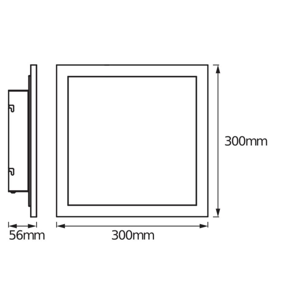 Pannello LED OSRAM SMART+ Matter Planon Plus 300 x 300 mm RGBW