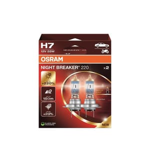 OSRAM Night Breaker 220 Duobox H7 12V 55W PX26d Moto/Voiture