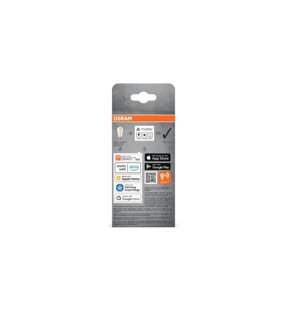 Ampoule OSRAM SMART+ MATTER Edison 40, E27, 4.8 W, RGBW
