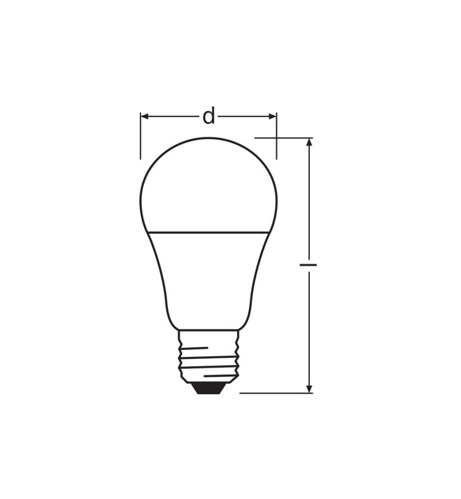 Lampe OSRAM Star Clas A 65, 9W, E27, Blanc neutre (NW)