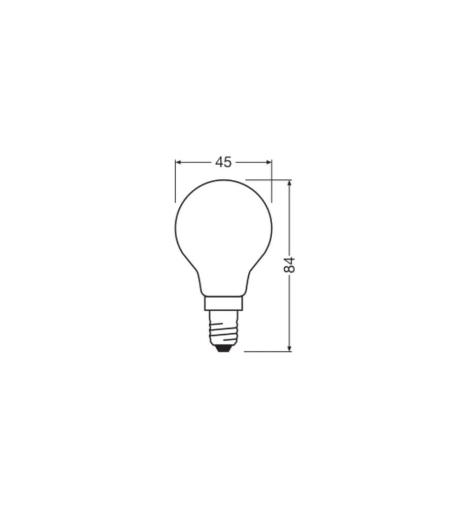 OSRAM Lampe Base Retro, 4W, E14 Blanc chaud (WW)