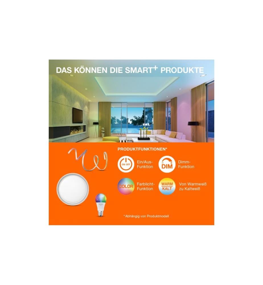 OSRAM Ampoule P40D SMART+ ZigBee, E14, 4,9 W, WW
