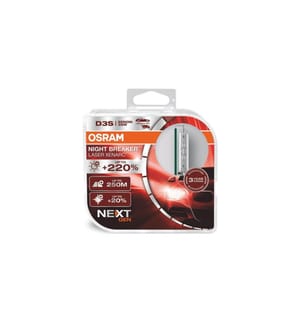 Ampoules D3S XENARC Night Breaker Laser Duobox poids lourd/voiture 35 W OSRAM