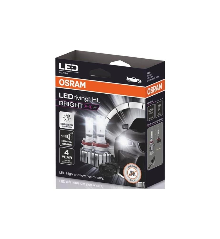 OSRAM LEDriving Tout-Terrain LED Bright H8/H11/H16/H9/12V/19W voiture