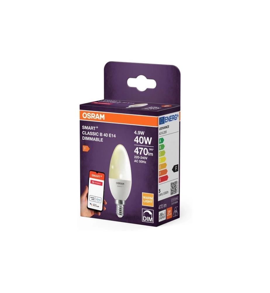 OSRAM Ampoule B40D SMART+ ZigBee, E14, 4.9 W, WW