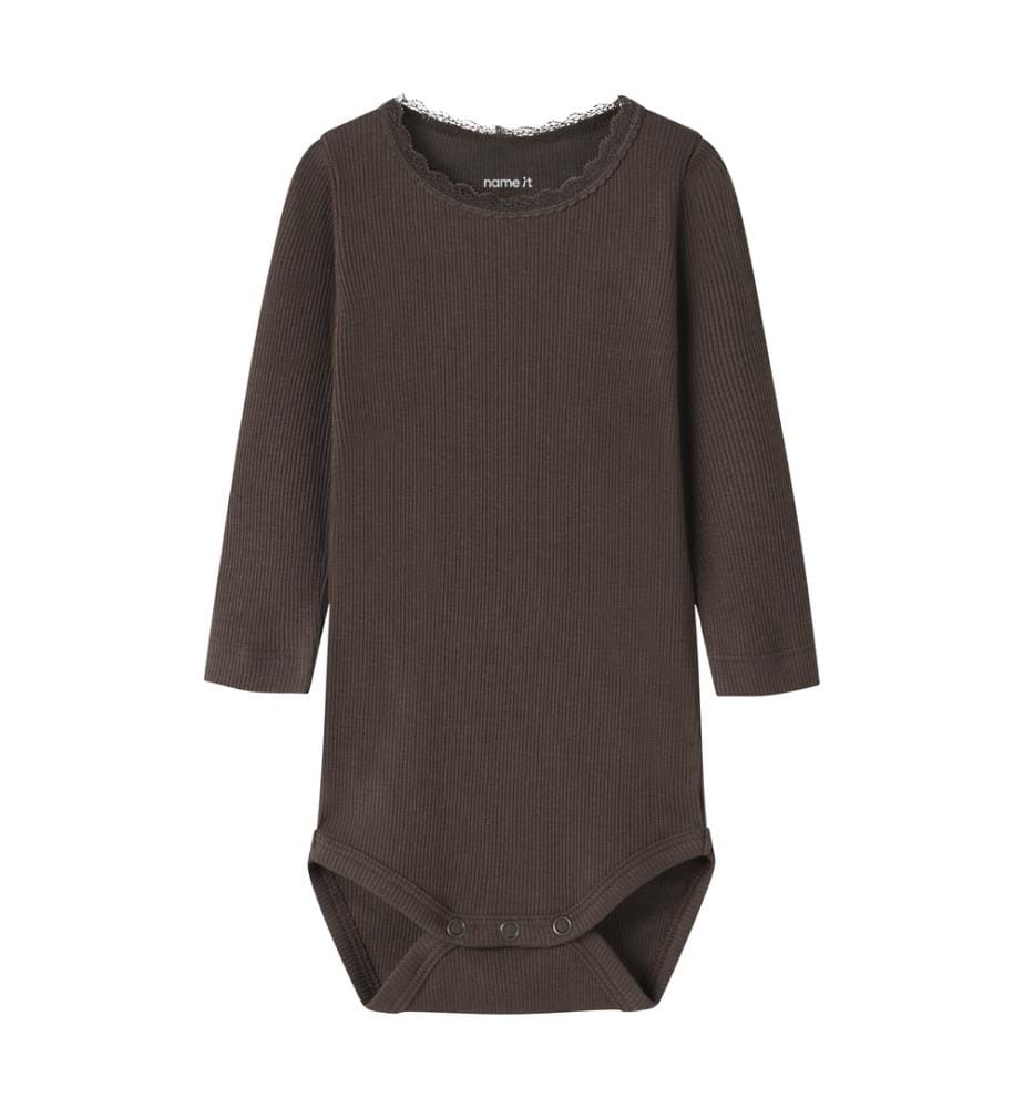 Body manches longues Kab - Marron Foncé