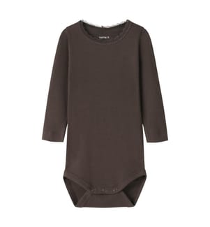 Body manches longues Kab - Marron Foncé