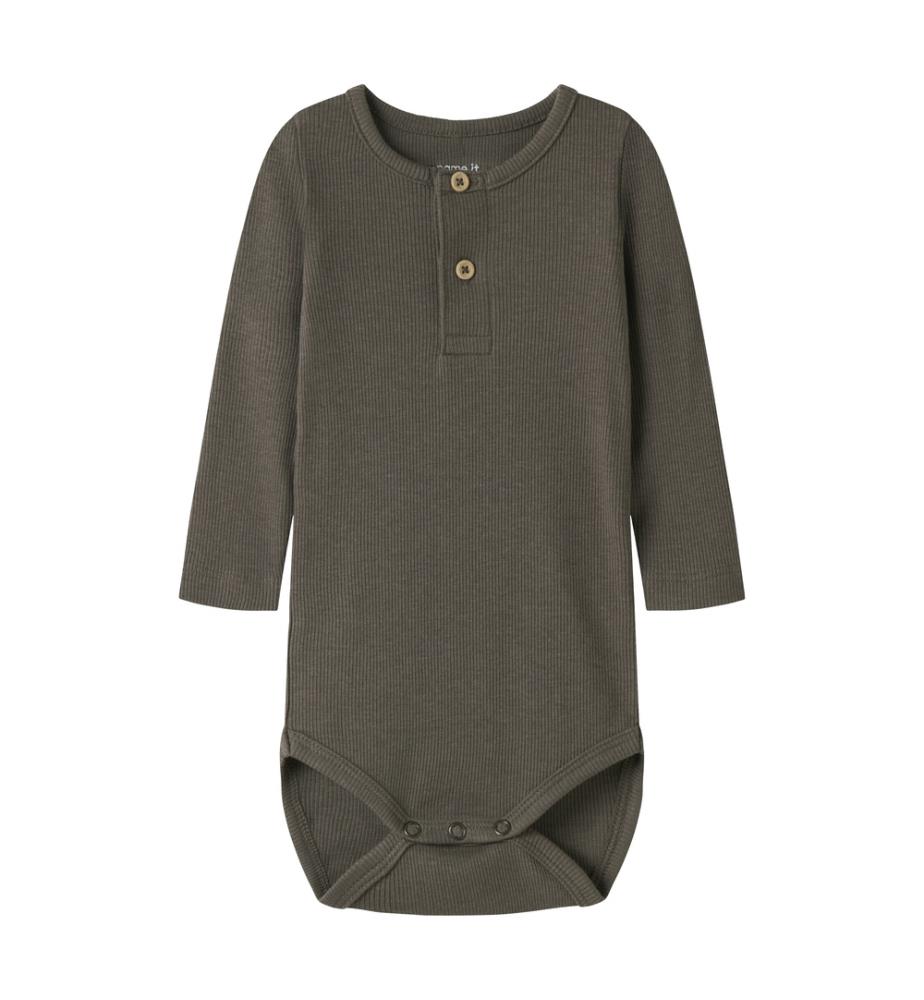 Body manches longues Kab - Marron Morel