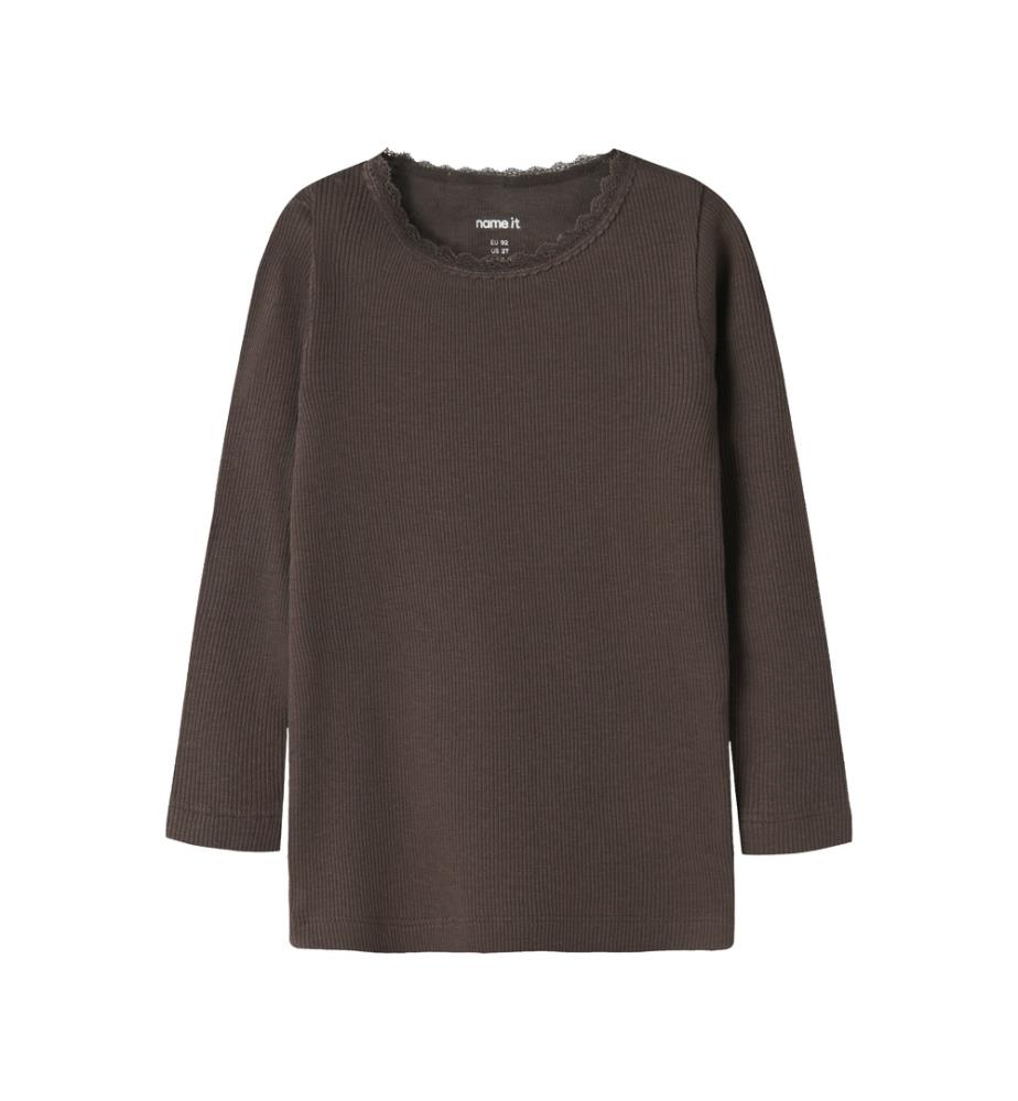 T-shirt manches longues Kab - Marron Foncé