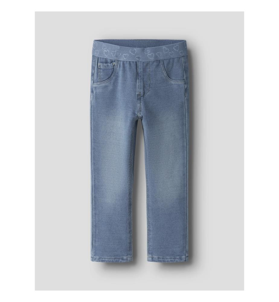 Jean slim Salli Coeurs - Denim Bleu Moyen